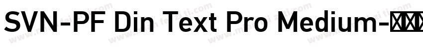 SVN-PF Din Text Pro Medium字体转换